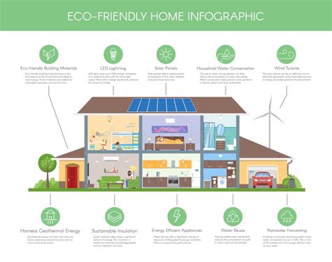 Illustrazione di una casa ecologica