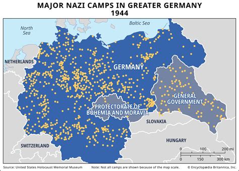 Map of WWII POW camps in Europe
