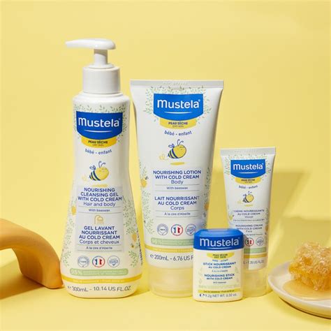 Mustela product packaging