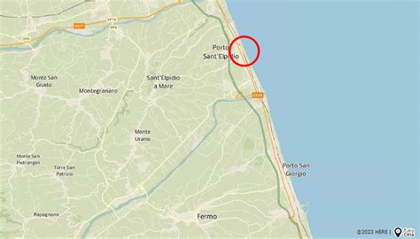 Mappa che indica la posizione del CASA SAN FILIPPO a Porto Sant'Elpidio