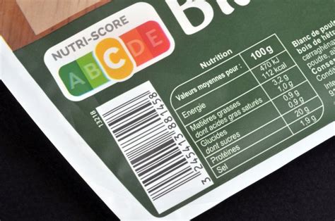 Etichetta nutrizionale con Nutri-Score