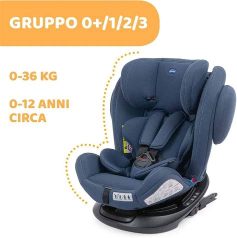 seggiolino auto Chicco Unico Plus installato in un'automobile moderna