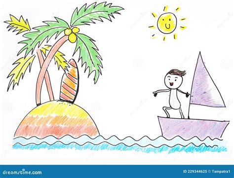 Coppia che naviga su una barca a vela con bambini