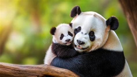 Panda in una culla