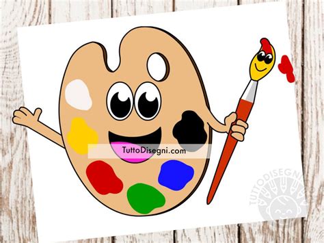 Tavolozza di colori vivaci per bambini