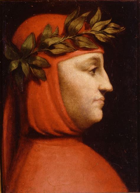 Ritratto ideale di Francesco Petrarca in un paesaggio di solitudine montana