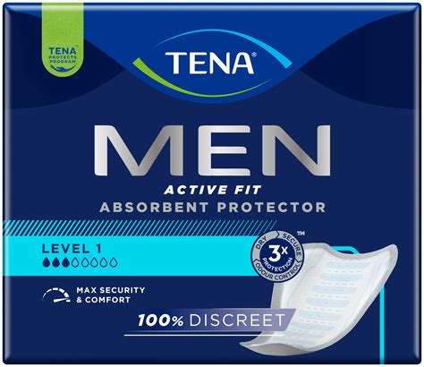 Uomo che indossa slip assorbenti TENA Men Active Fit