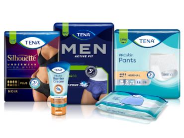 Schema che illustra i diversi livelli di assorbenza dei prodotti TENA