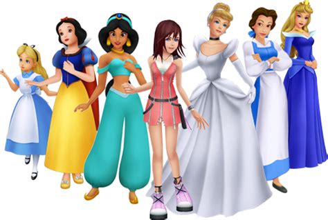Screenshot di Kingdom Hearts con le Principesse del Cuore