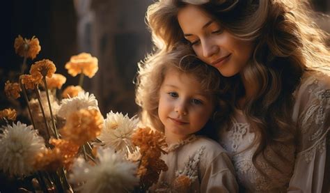 Madre esausta ma amorevole con il suo bambino