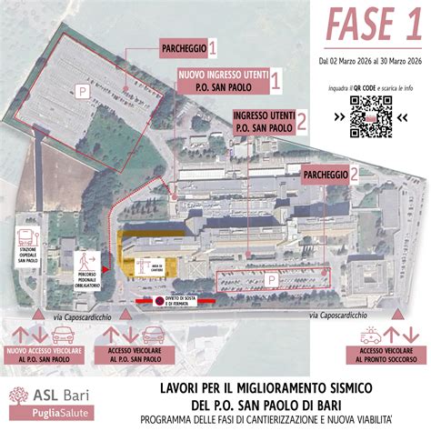 Mappa ASL Bari con Ospedale San Paolo evidenziato