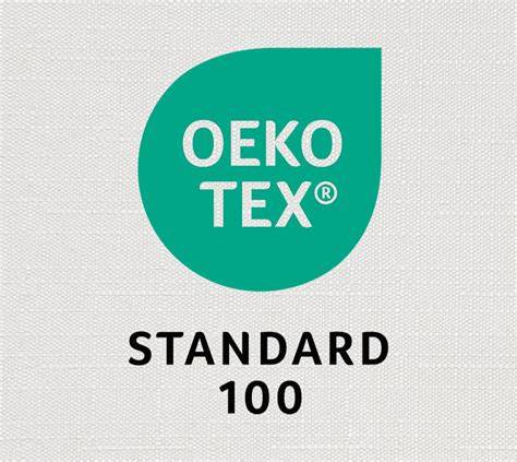 Etichetta di certificazione Oeko-Tex su un tessuto