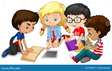 bambini che collaborano a un progetto artistico di gruppo