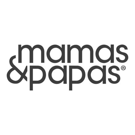 Mamas & Papas brand logo and a family embracing