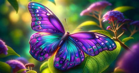 Farfalla viola, simbolo di trasformazione e rinascita