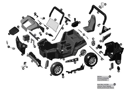 Visual guide to Peg Perego original spare parts and maintenance