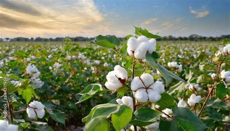 Cotton plant field