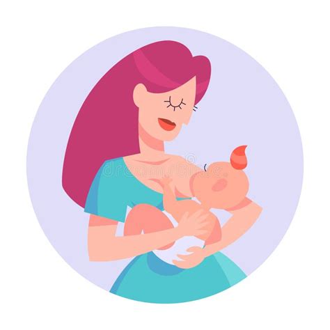 Madre che allatta al seno il suo neonato