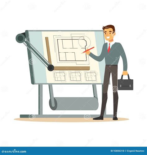 Un architetto che osserva con passione un modello di costruzione su un tavolo da disegno
