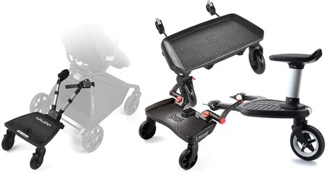 pedana universale per passeggino con bambino in piedi e fratellino nel passeggino