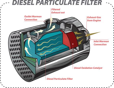 DPF internal structure diagram