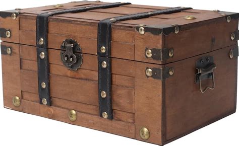 A vintage wooden chest containing preserved baby clothes and old family photographs