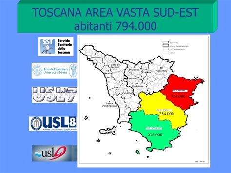 Mappa ASL Toscana Sud Est