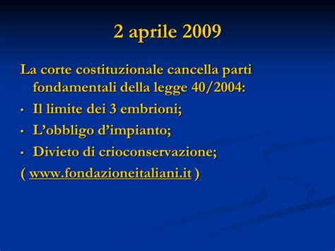 rappresentazione concettuale legge 40/2004 embrioni