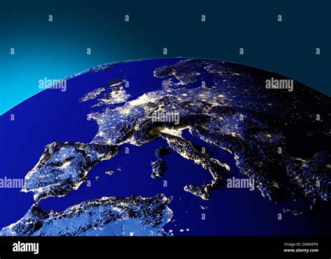 mappa satellitare notturna delle aree urbane del mondo