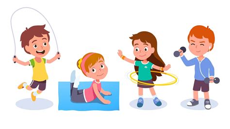 Bambini che fanno educazione motoria