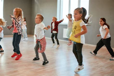 Children dancing to music