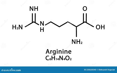Struttura chimica della L-arginina