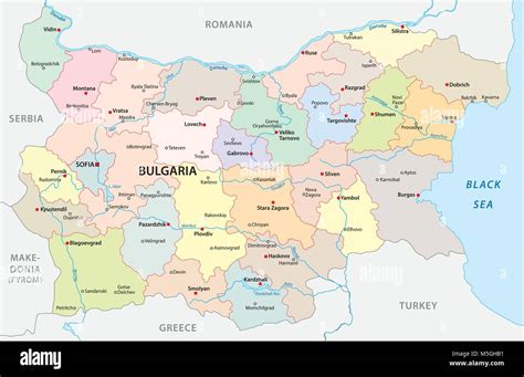 Mappa delle principali università mediche in Bulgaria