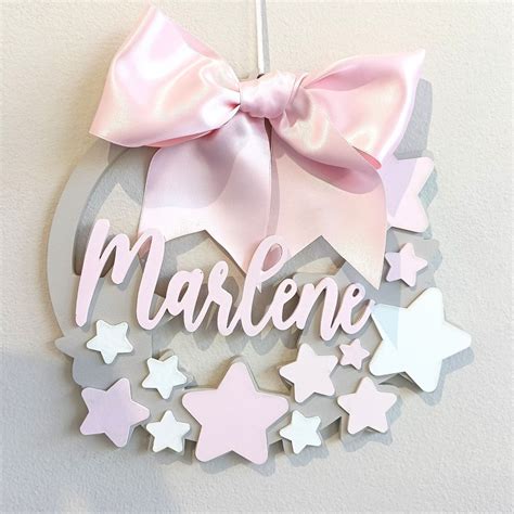 Ghirlanda personalizzata con nome in gomma eva per cameretta bambini
