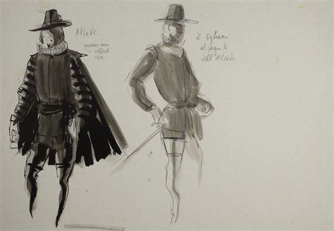 Bozzetti di costumi di Arlecchino