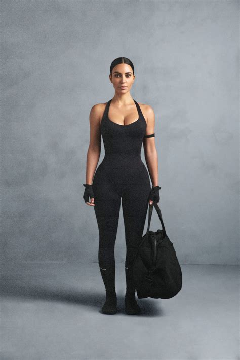 Kim Kardashian in catsuit SKIMS