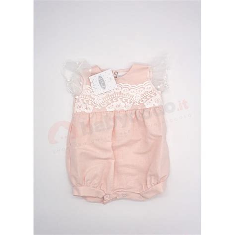 Neonata in pagliaccetto Guess rosa con dettagli iconici