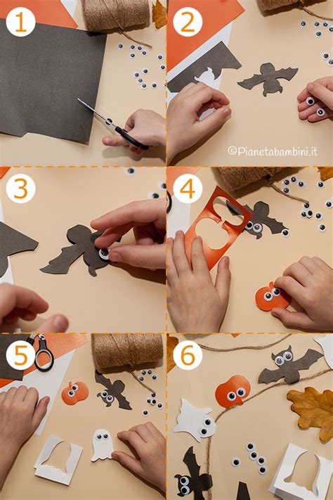 Bambini con cerchietti di Halloween fai da te