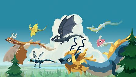Dragon Hatch 2 game logo with mystical dragons