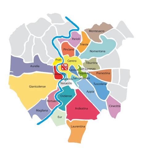 Mappa della zona di Roma Tuscolana con l'indicazione del punto vendita Prénatal
