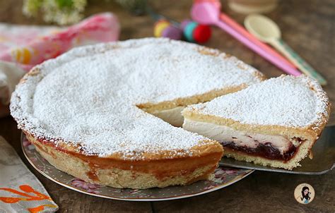 Crostata di ricotta e visciole