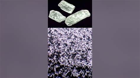 Particelle di talco al microscopio