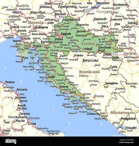 Mappa dell'Istria e della Dalmazia