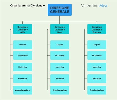 organigramma aziendale con percentuali di donne e uomini nei diversi livelli dirigenziali