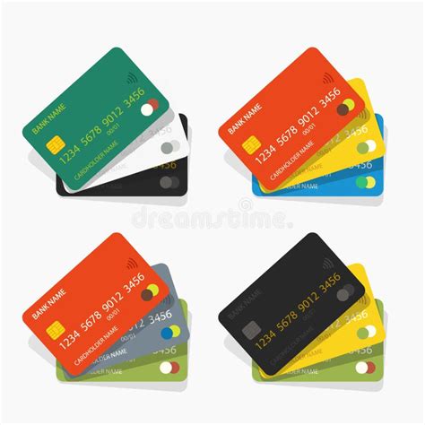 Illustrazione di diverse carte di credito