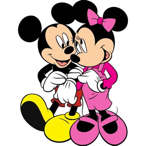 Illustrazione di Topolino e Minnie con fiocchi colorati