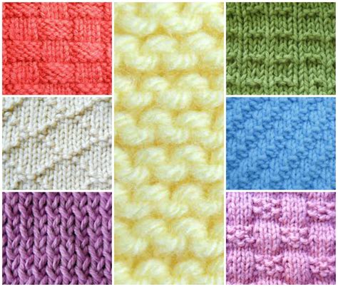 Knitting stitch patterns
