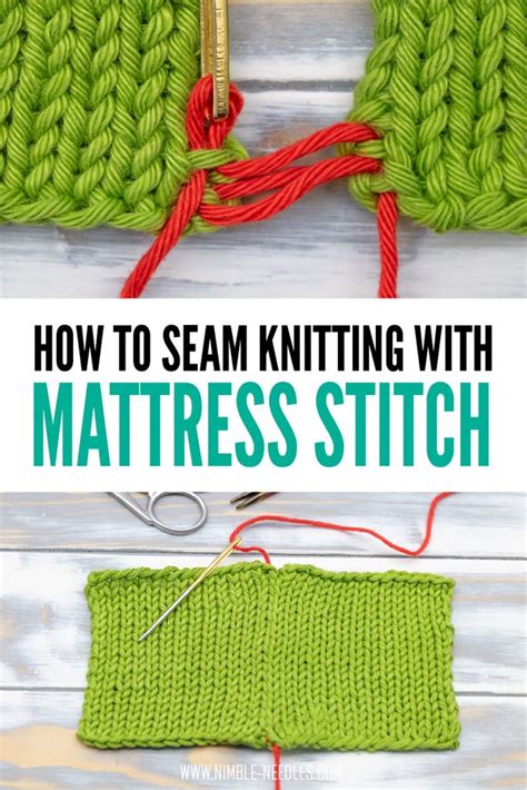 Mattress stitch tutorial diagram