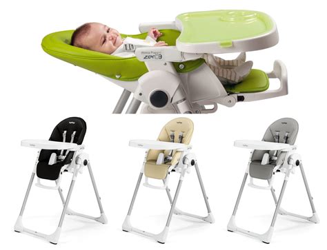 Dettaglio del rivestimento in eco-pelle del Peg Perego Prima Pappa Follow Me