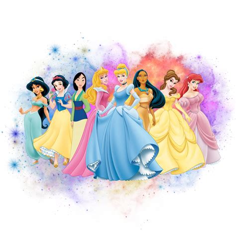 Esempio di design equilibrato con immagine di principessa PNG